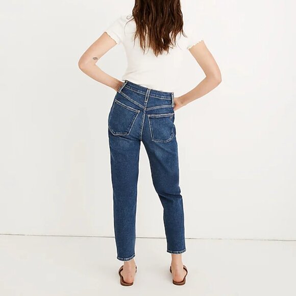 Madewell Momjean High Rise Slouchy Taper Comfort Stretch Edition Size 26 #K9929 - Picture 2 of 16